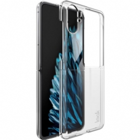 Folio Cover Oppo Find N2 Flip Custodia in pelle Imak Trasparente