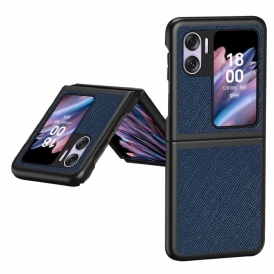 Folio Cover Oppo Find N2 Flip Custodia in pelle Stile In Pelle Martellata