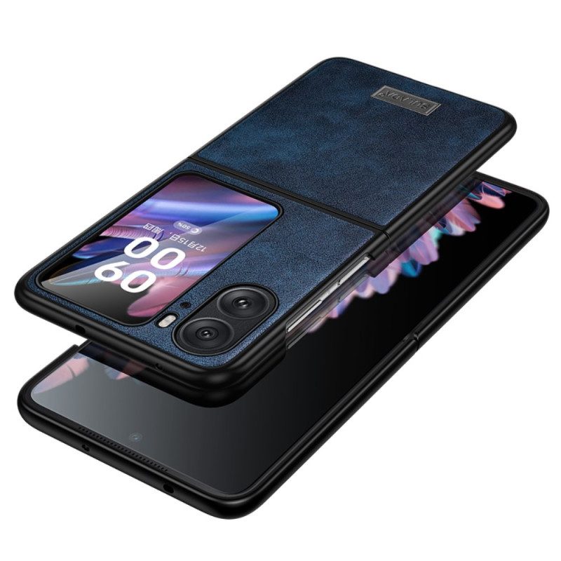 Folio Cover Oppo Find N2 Flip Custodia in pelle Sulada Effetto Pelle