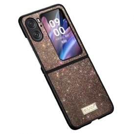 Folio Cover Oppo Find N2 Flip Custodia in pelle Sulada Paillettes