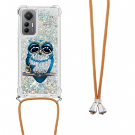 Cover Xiaomi 12 Lite Coulisse Con Paillettes Mrs. Gufo