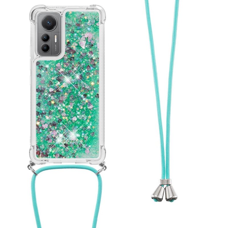 Cover Xiaomi 12 Lite Design Con Paillettes Con Coulisse