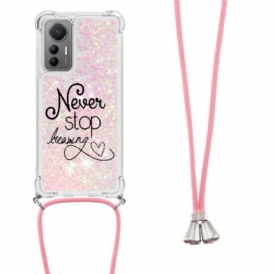 Cover Xiaomi 12 Lite Never Stop Glitter Coulisse