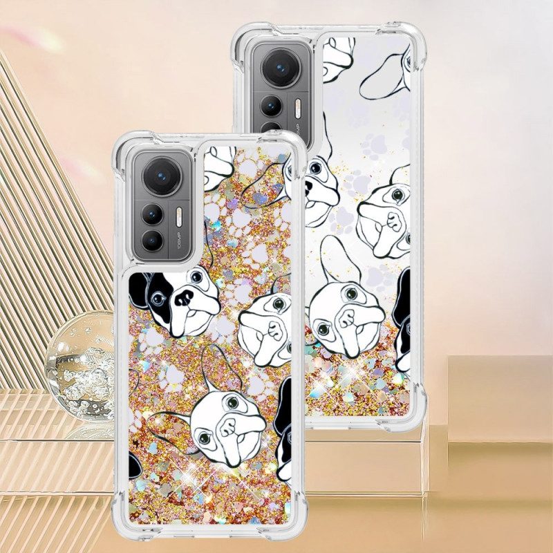Cover Xiaomi 12 Lite Paillettes Signor Cane