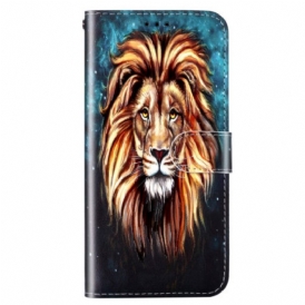 Custodia in pelle Xiaomi 12 Lite Cordino Leone