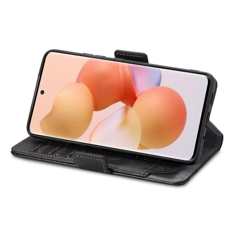 Custodia in pelle Xiaomi 12 Lite Doppia Chiusura Bicolore