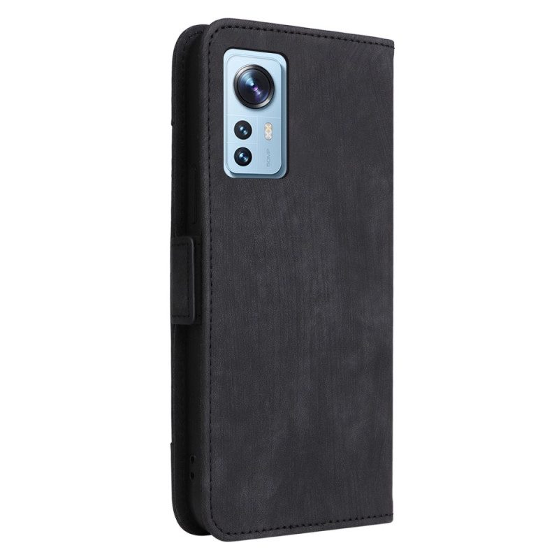 Custodia in pelle Xiaomi 12 Lite Portacarte Anteriore