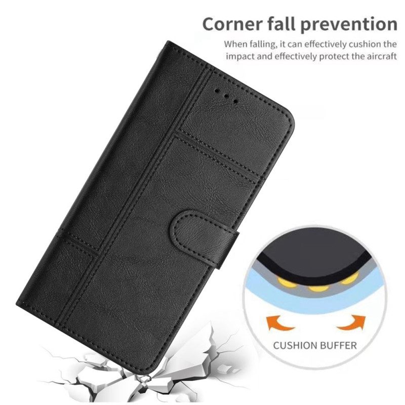 Custodia in pelle Xiaomi 12 Lite Stile Aziendale Strappy