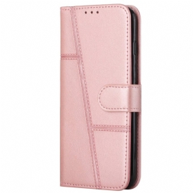Custodia in pelle Xiaomi 12 Lite Strappy Stile Geometrico In Pelle