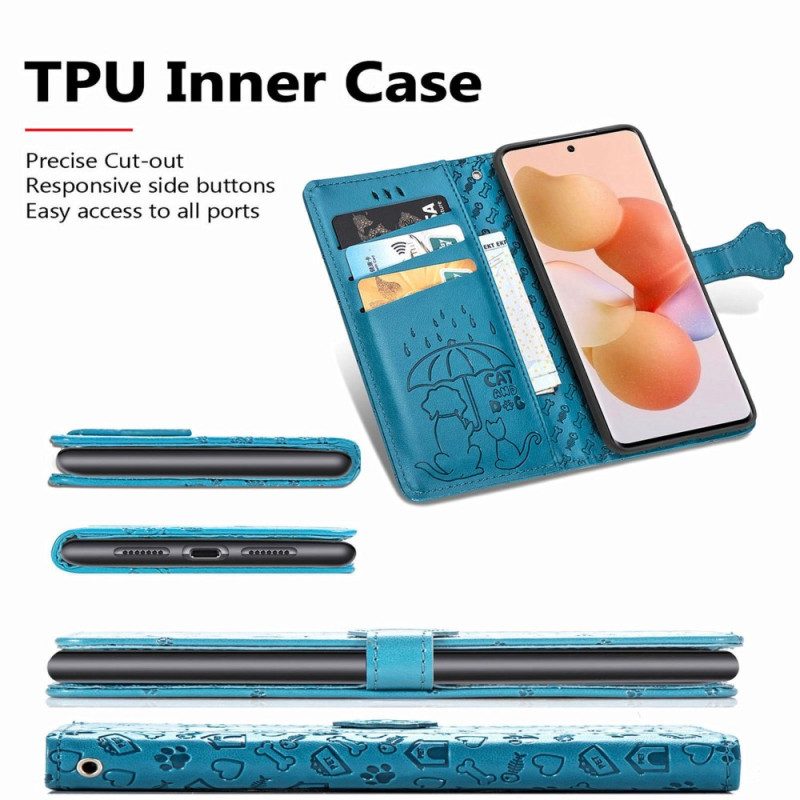 Folio Cover Xiaomi 12 Lite Animali Animati
