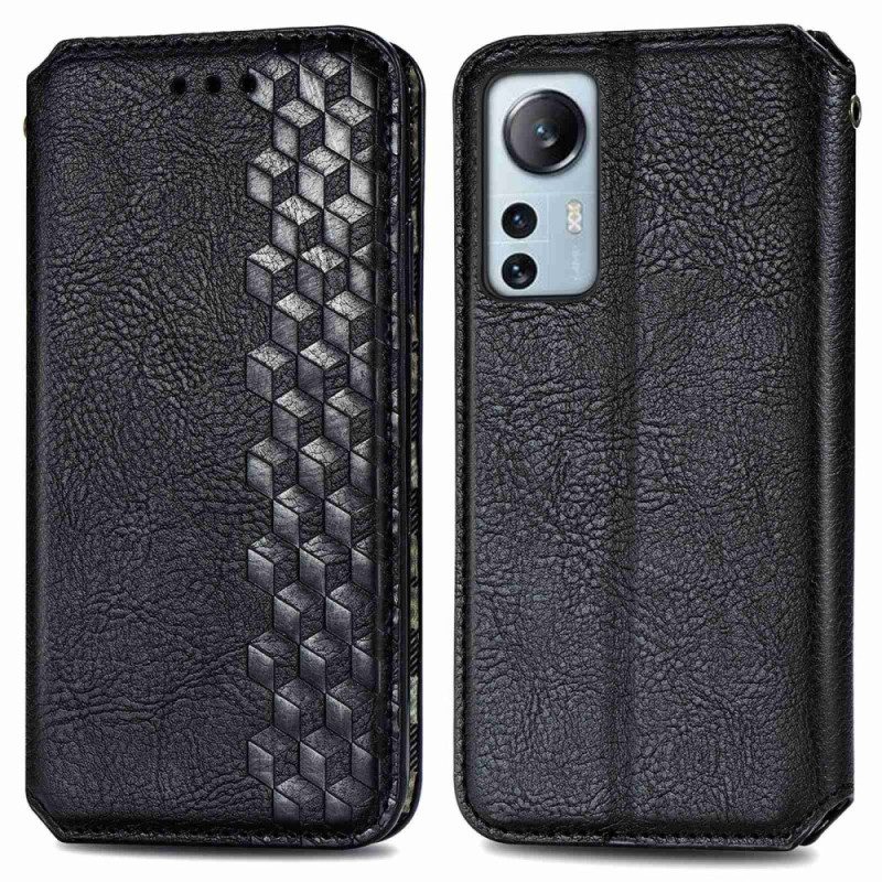 Folio Cover Xiaomi 12 Lite Custodia in pelle Modello 3d