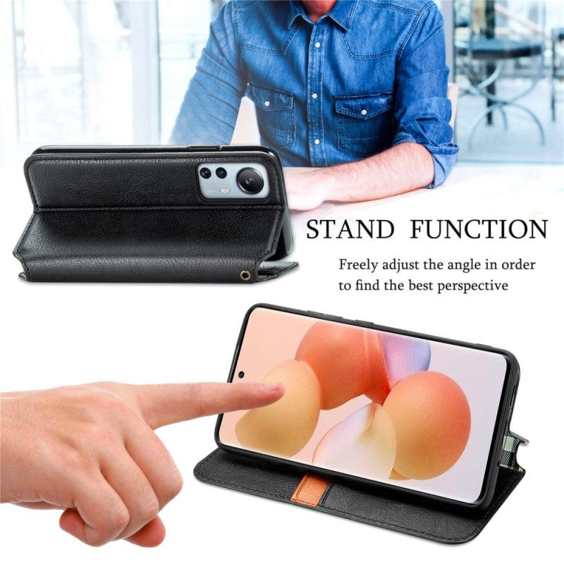 Folio Cover Xiaomi 12 Lite Custodia in pelle Modello 3d