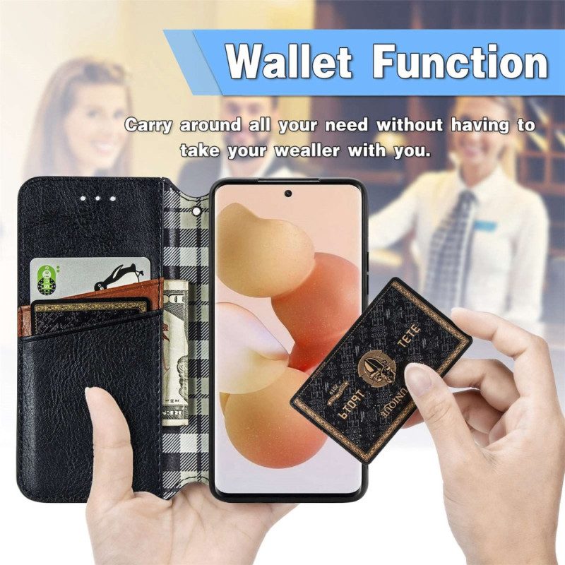 Folio Cover Xiaomi 12 Lite Custodia in pelle Modello 3d
