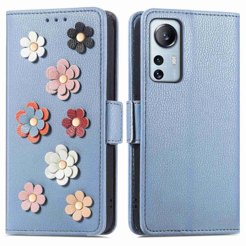 Folio Cover Xiaomi 12 Lite Fiori 3d