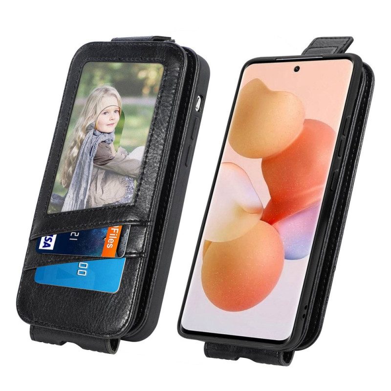 Folio Cover Xiaomi 12 Lite Portafoglio Custodia in pelle Flip Verticale Con Portafoglio