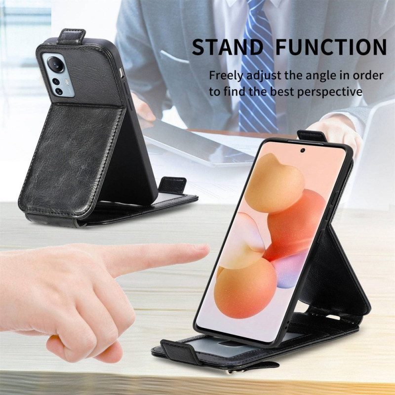 Folio Cover Xiaomi 12 Lite Portafoglio Custodia in pelle Flip Verticale Con Portafoglio