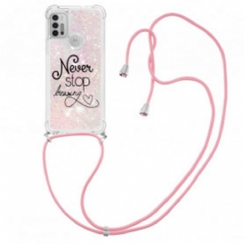 Cover Moto G30 / G10 Never Stop Glitter Coulisse