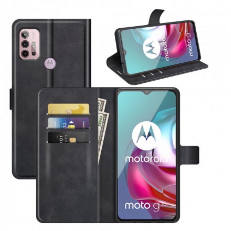 Custodia in pelle Moto G30 / G10 Chiusura Magnetica