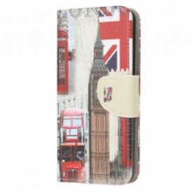 Custodia in pelle Moto G30 / G10 Vita Londinese