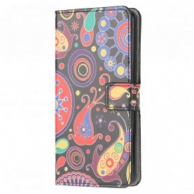 Folio Cover Moto G30 / G10 Disegno Della Galassia