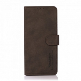 Folio Cover Moto G30 / G10 Khazneh Effetto Pelle Testurizzata