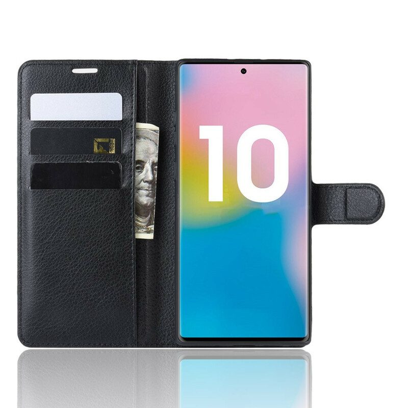 Custodia in pelle Samsung Galaxy Note 10 Plus Colori Classici