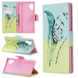 Custodia in pelle Samsung Galaxy Note 10 Plus Impara A Volare