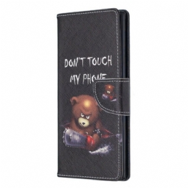 Custodia in pelle Samsung Galaxy Note 10 Plus Orso Pericoloso