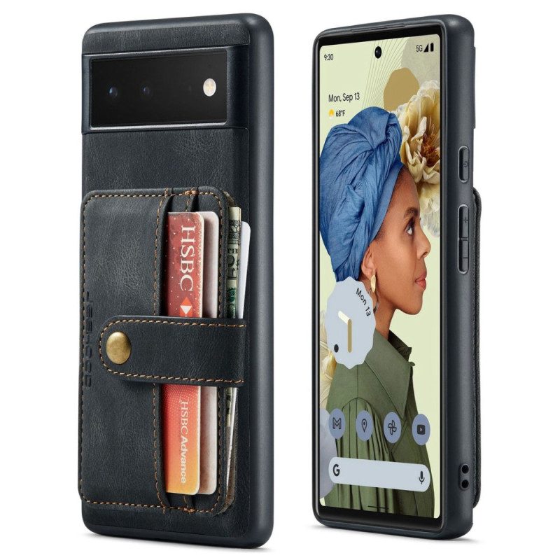 Cover Google Pixel 7 Portafoglio Portafoglio Staccabile Jeehood Rfid