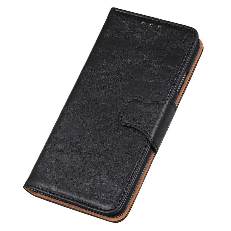 Custodia A Portafoglio Google Pixel 7 Chiusura Reversibile In Pelle Crosta