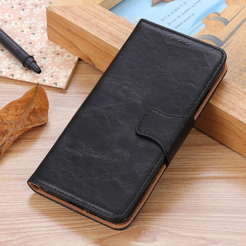 Custodia A Portafoglio Google Pixel 7 Chiusura Reversibile In Pelle Crosta