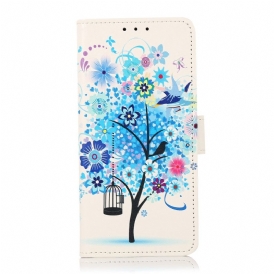 Custodia in pelle Google Pixel 7 Albero In Fiore
