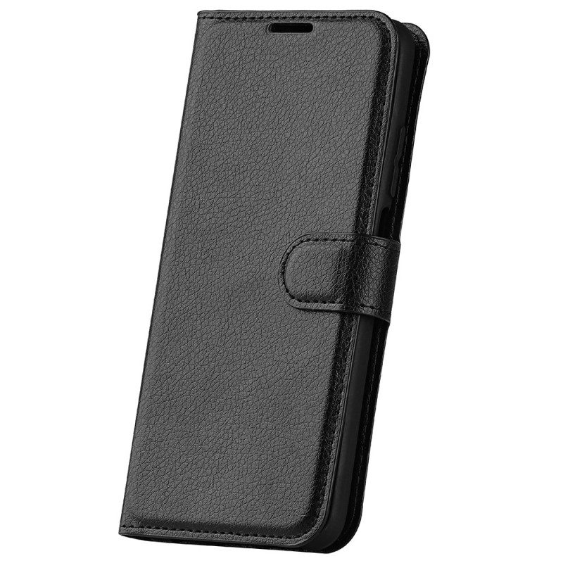 Custodia in pelle Google Pixel 7 Classica Ecopelle Litchi