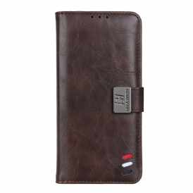 Custodia in pelle Google Pixel 7 Effetto Pelle Tricolore