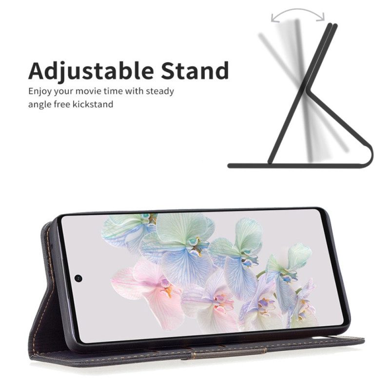 Folio Cover Google Pixel 7 Custodia in pelle Colore Binfen