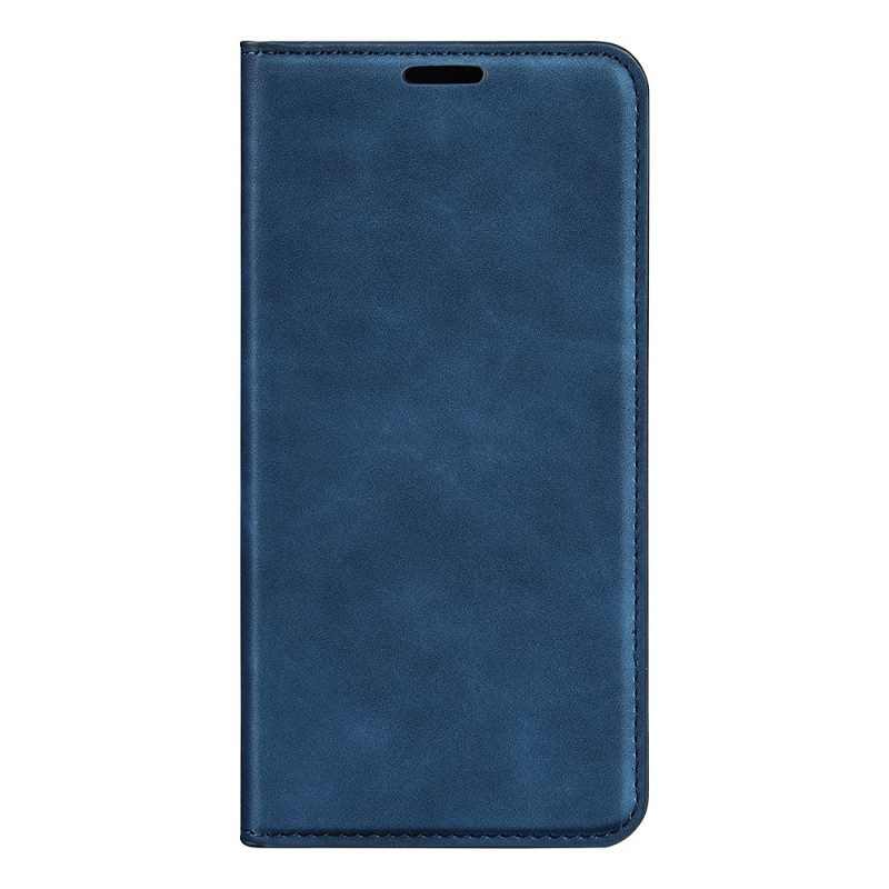 Folio Cover Google Pixel 7 Custodia in pelle Effetto Pelle Tinta Unita