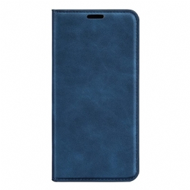 Folio Cover Google Pixel 7 Custodia in pelle Effetto Pelle Tinta Unita
