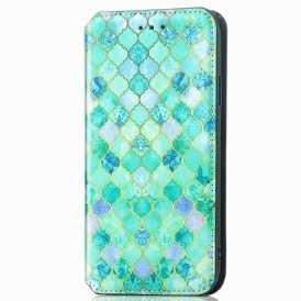 Folio Cover Google Pixel 7 Custodia in pelle Progettazione Caseneo Rfid