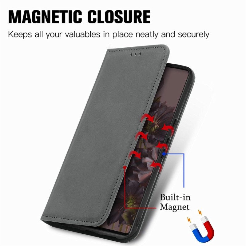 Folio Cover Google Pixel 7 Custodia in pelle Serie D'epoca