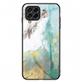 Cover Samsung Galaxy M33 5G Vetro Temperato In Marmo