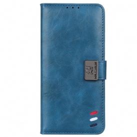 Custodia in pelle Samsung Galaxy M33 5G Chiusura In Argento Tricolore
