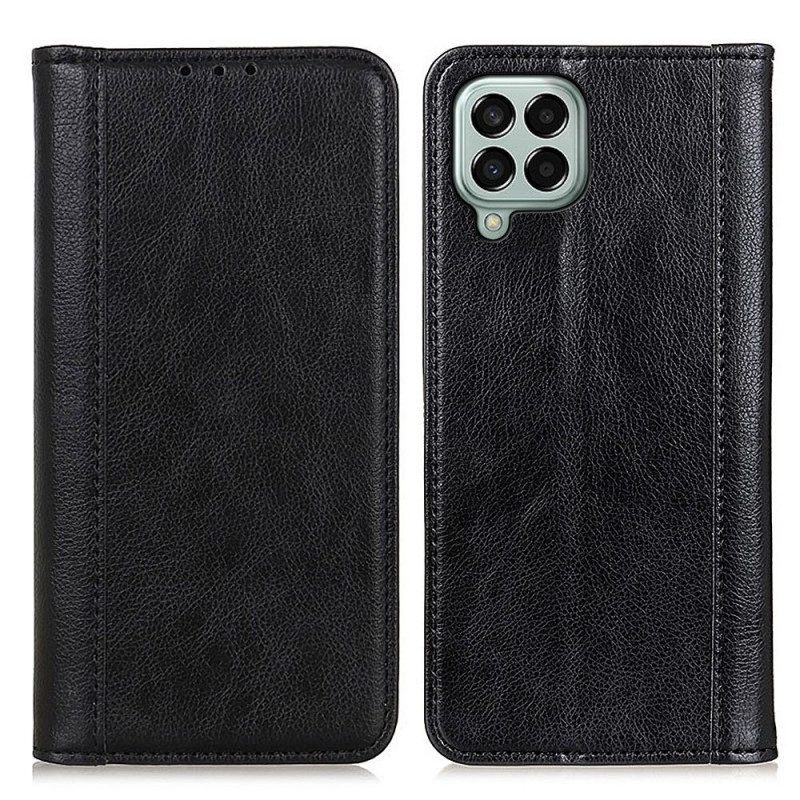 Custodia in pelle Samsung Galaxy M33 5G Crosta Di Cuoio Litchi