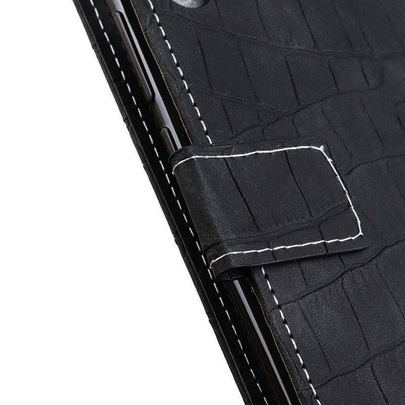 Custodia in pelle Samsung Galaxy M33 5G Effetto Pelle Di Coccodrillo