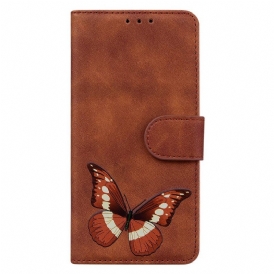 Custodia in pelle Samsung Galaxy M33 5G Farfalla