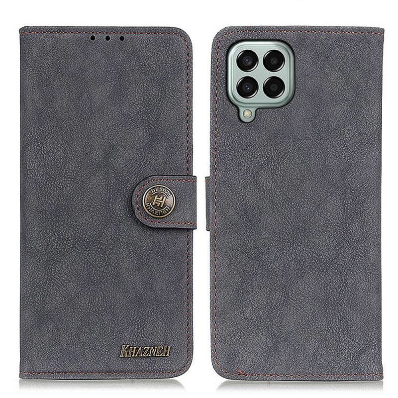 Custodia in pelle Samsung Galaxy M33 5G Khazneh Crosta Di Cuoio