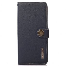 Custodia in pelle Samsung Galaxy M33 5G Khazneh Rfid In Vera Pelle