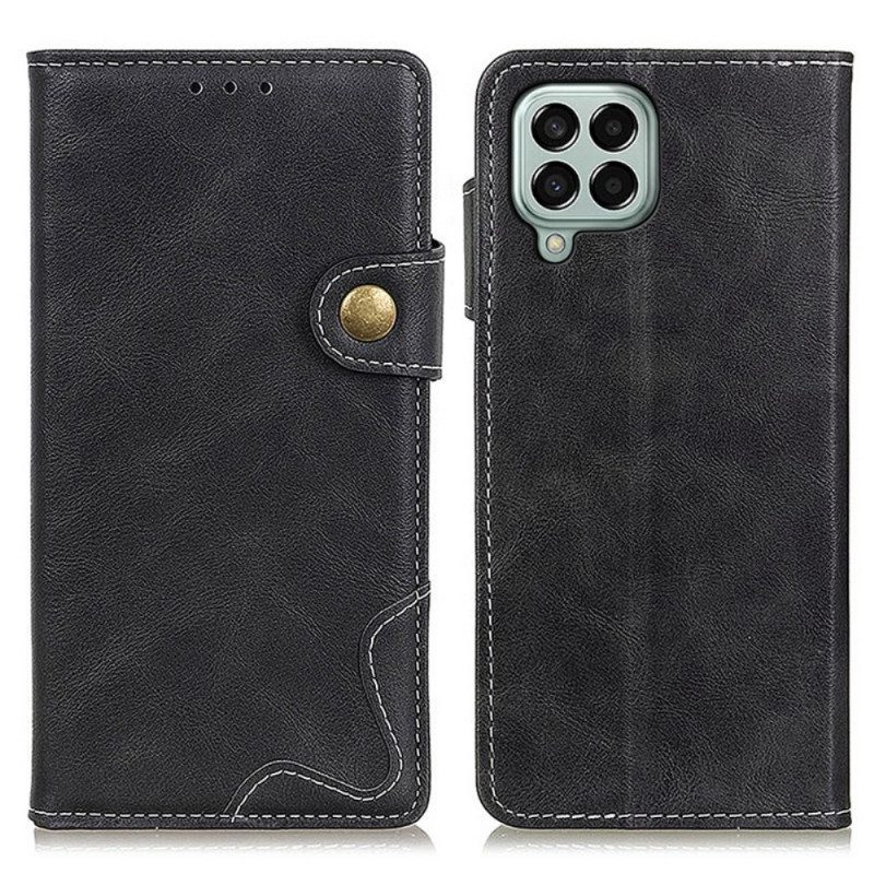 Custodia in pelle Samsung Galaxy M33 5G Pulsante Artistico