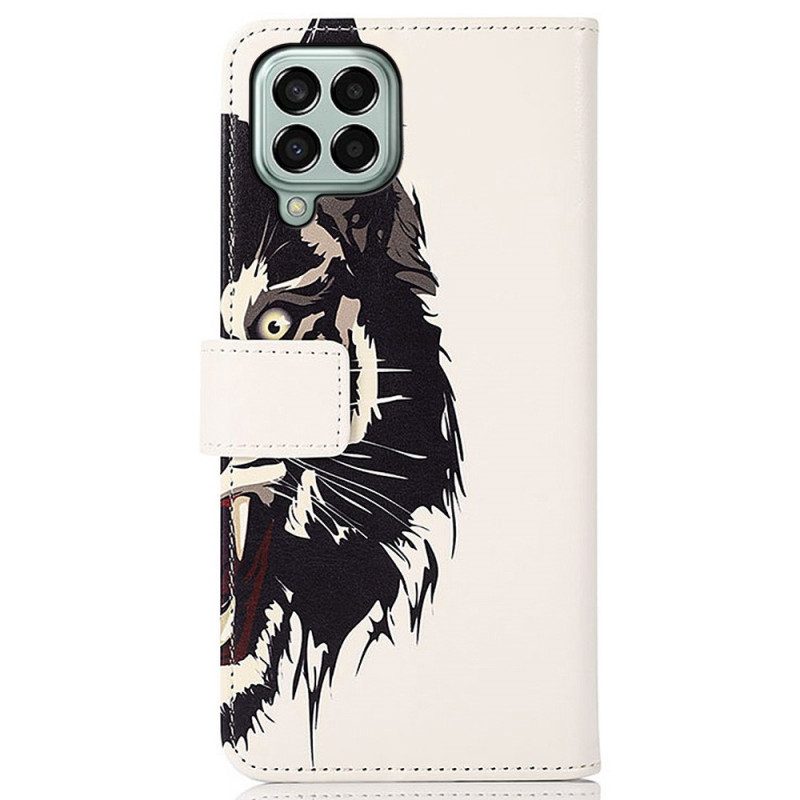 Custodia in pelle Samsung Galaxy M33 5G Tigre Feroce