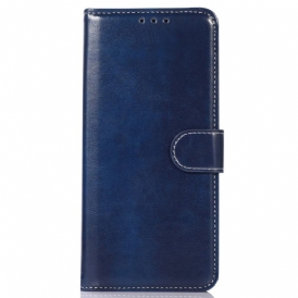 Folio Cover Samsung Galaxy M33 5G Stile E Cuciture In Pelle