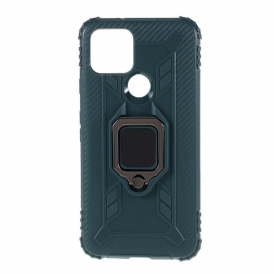 Cover Google Pixel 5 Anello E Fibra Di Carbonio